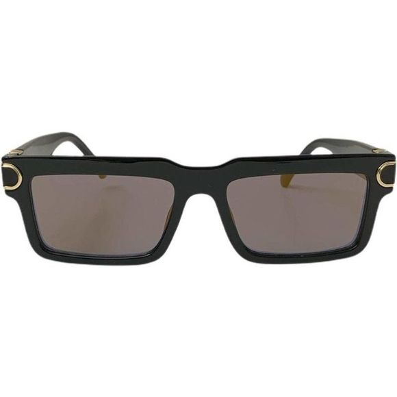6127 | Black Rectangle Lens Unisex Fashion Sunglasses - Picture 1 of 5